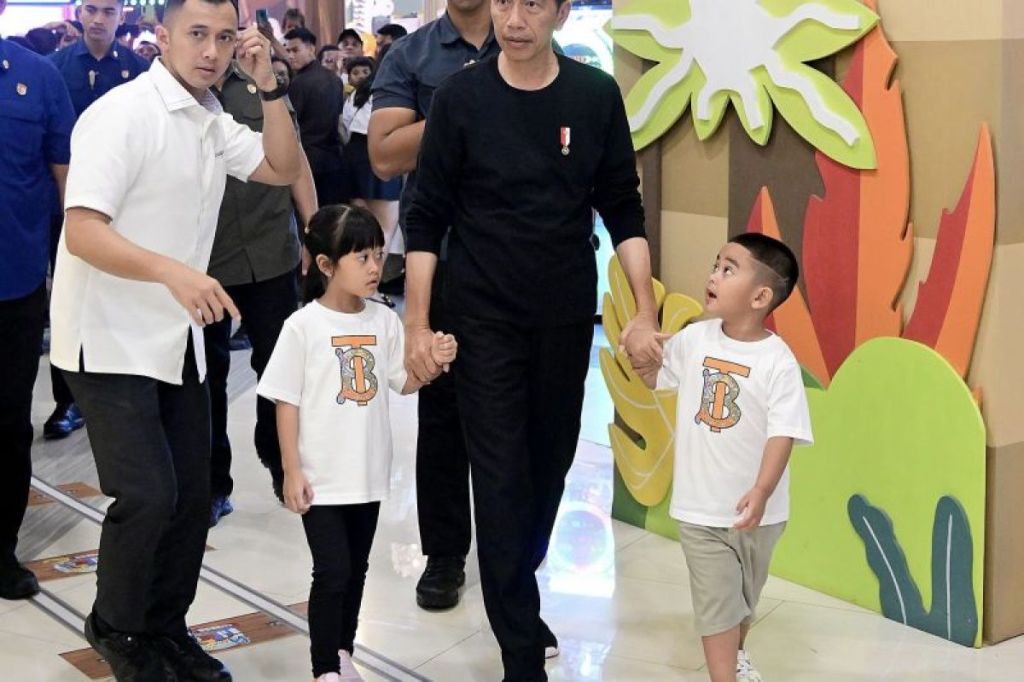Presiden Jokowi lalui libur Lebaran untuk temani cucu&nbsp;bermain