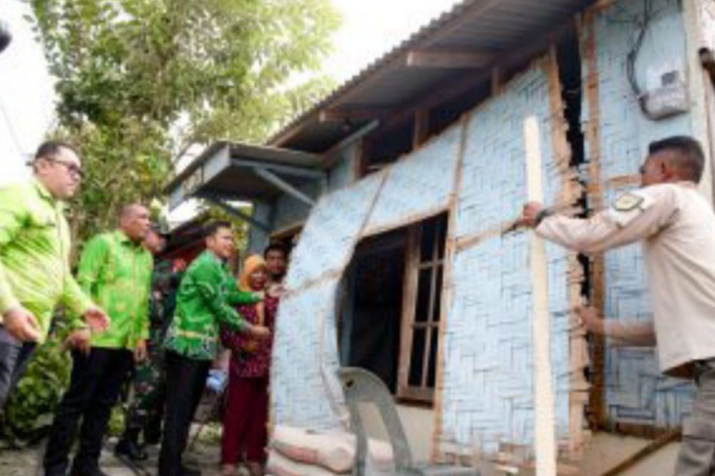 Begini pesan wakil bupati Sergai saat bedah 40 rumah&nbsp;warga