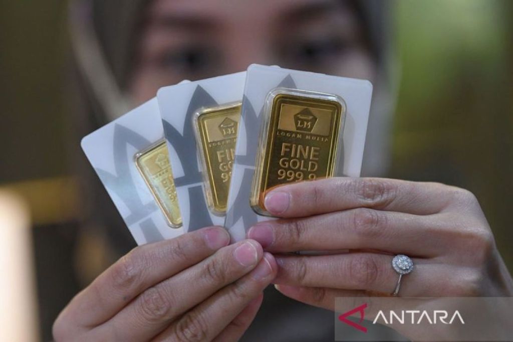 Harga emas Antam turun lagi, ikuti harga per gram hari&nbsp;ini