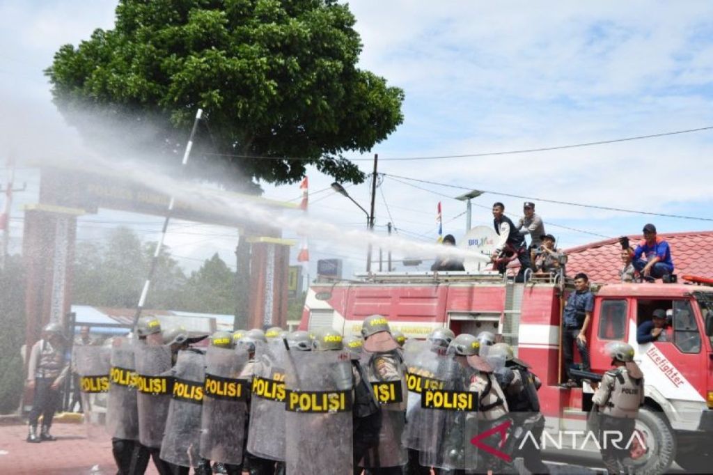 Polres Humbahas gelar Sispamkota amankan Pilkada&nbsp;2024